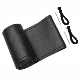 Cumpara ieftin Husa Volan Piele Neagra Naturala Neperforata