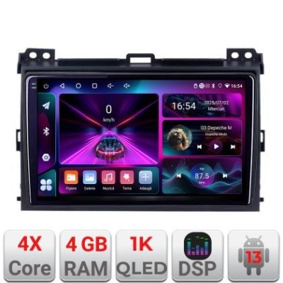 Navigatie Toyota Prado 2007- A-456 4+64 InCell Display 1K Android Waze USBNavigatie Internet Youtube Radio V1 CarStore Technology foto