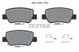 Set placute frana TEXTAR 2488501