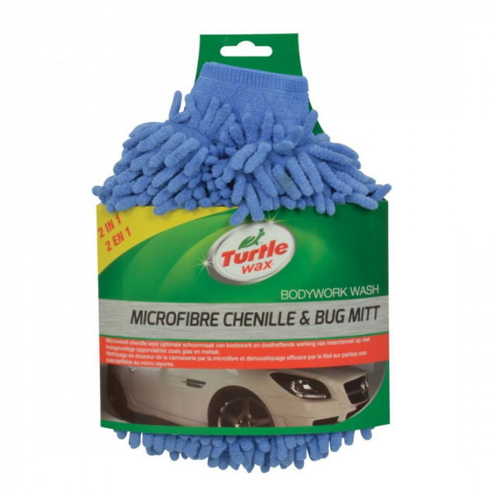 Laveta microfibre TurtleWax X163TD tip manusa pentru spalat auto si orice suprafata