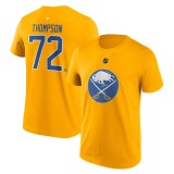 Buffalo Sabres tricou de bărbați Tage Thompson #72 Stack Logo Name &amp;amp; Number yellow - S