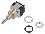Comutator apăsare DPDT 6A 125VAC/6VDC MPE 206 R