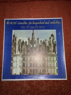 Bach Concertos Harpsichord/Concertele Clavecin 3 LP Box-Ervin Acel/Marta Joja foto