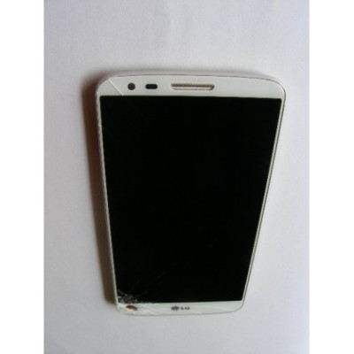 Modul Display LCD LG G2 Touch-Spart (Cu Rama) Alb Orig Swap foto