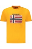Napapijri Tricou din bumbac barbati, cu imprimeu cu logo, Regular Fit,