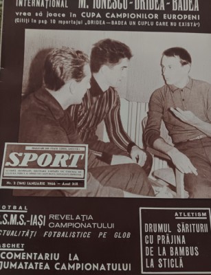 myh 110 - Revista SPORT - nr 2/ianuarie 1966 - CSMS Iasi foto