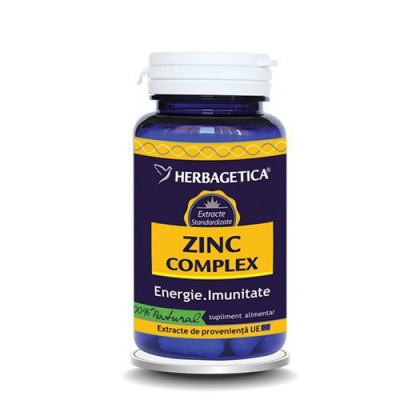 Zinc Complex, 120cps, Herbagetica foto