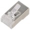 Conector RJ45 mufă Cat 6 ecranat 8p8c IDC