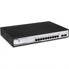 SWITCH PoE D-LINK Smart 8 porturi Gigabit (8 PoE) + 2 porturi SFP IEEE 802.3af/at carcasa metalica &amp;amp;quot;DGS-1210-10P&amp;amp;quot; (include timbru verde 1.5 foto