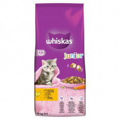 WHISKAS Junior cu carne de pui 14 kg