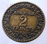7.787 FRANTA 2 FRANCS FRANCI 1923, Europa, Bronz-Aluminiu