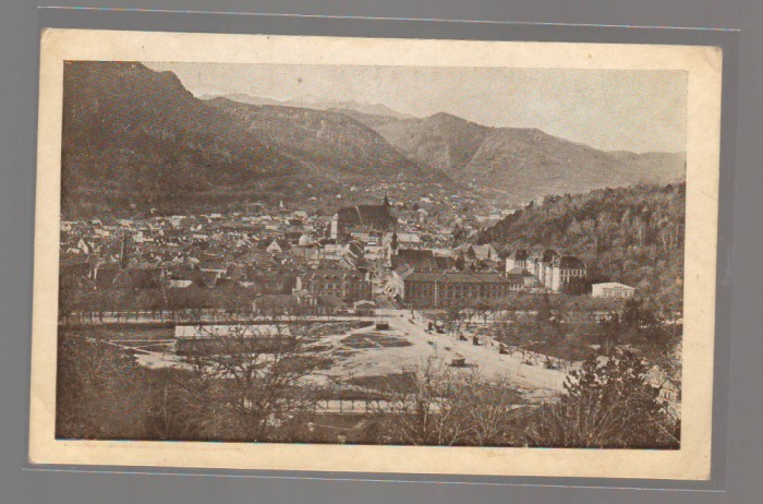 CPIB 20928 CARTE POSTALA - BRASOV. VEDERE PARTIALA, COLECTIA E. MARVIN, 1927