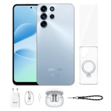Telefon Mobil DOOGEE B10 Pro VIP, Albastru, 4G, 6.63 FHD+ 120Hz, 64GB RAM (8GB + 56GB extensibili), 256GB, Helio G100, Camera 64MP + 8MP Ultra Wide, A