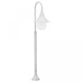 Cumpara ieftin VidaXL St&acirc;lp de iluminat pentru grădină, alb, 120 cm, aluminiu, E27
