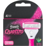 Wilkinson Sword Quattro for Women Aloe &amp; Vit. E rezerva Lama 3 buc