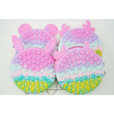 Jucarie antistres din silicon Flippy, Pop it Now and Flip It ,Geanta ,Multicolor foto