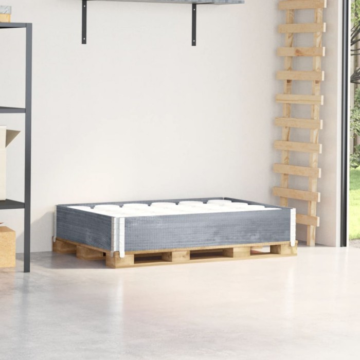 vidaXL Ramă pentru paleți, gri, 120x80 cm, lemn masiv de pin 4010273