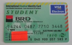 B12 1 - Card bancar foarte vechi - piesa de colectie
