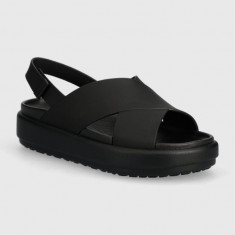 Crocs sandale Brooklyn Luxe Strap culoarea negru, 209407.060