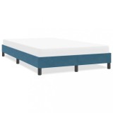 vidaXL Cadru de pat fără saltea albastru &icirc;nchis 120x220 cm catifea 4101401