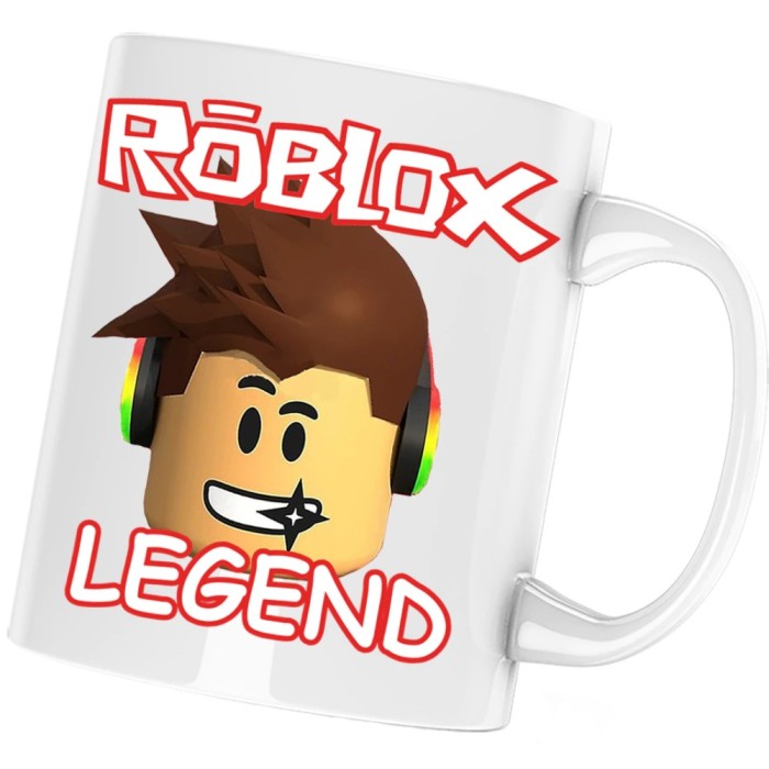 Cana alba personalizata &quot;Roblox Legend Player&quot;, INOVATIX&reg;. 330ml