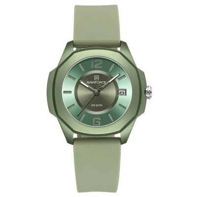 Ceas Dama Naviforce 7107 Verde - Analog Sport Casual, Data Automata, Rezistent la Apa 5ATM foto