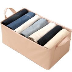Cutie de depozitare tip cos, flippy, material piele ecologica, pliabila, 47x28x20 cm, 26 l, cadru metalic, cu manere, roz