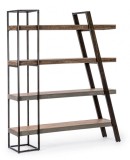 Raft 4 polite lemn otel Manchester 150x35x180 cm