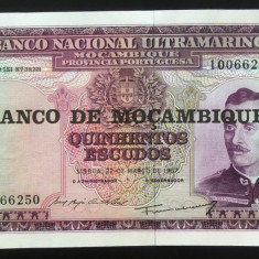 Bancnota 500 ESCUDOS - MOZAMBIQUE (COLONIE PORTUGHEZA) 1967 * Cod 488 - UNC