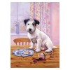 Prima pictura pe numere junior mica - Catelus flamand, Jad