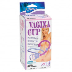 Vagina Cup - Pompă pentru Stimulare Vaginală Manuală, 16 cm