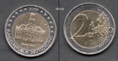 GERMANIA 2 euro 2009 F, Saarland