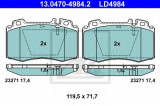 Set placute frana,frana disc MERCEDES M-CLASS (W163) (1998 - 2005) ATE 13.0470-4984.2