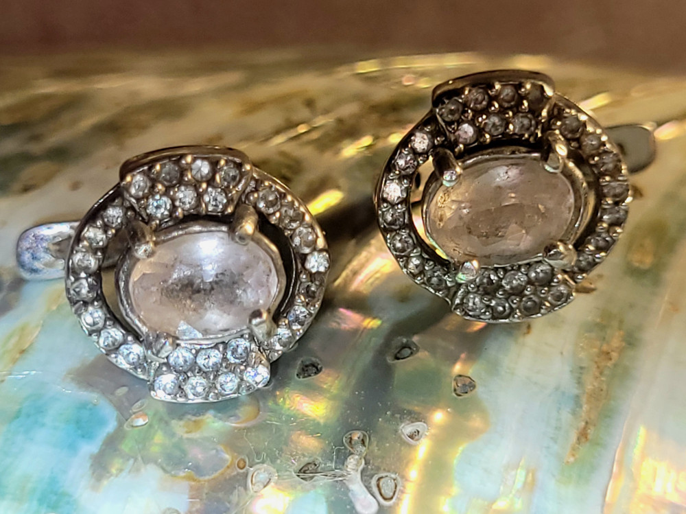 Understand Trouble Engrave Cercei argint 925 cu pietre prețioase de morganit naturale ! Rari și  eleganți ! | Okazii.ro