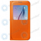 Husa Samsung Galaxy S6 S View portocalie (EF-CG920POEGWW)