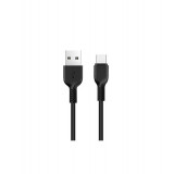 Cablu de date USB la USB Tip-C HOCO Flash X20-Lungime 1 Metru-Culoare Negru