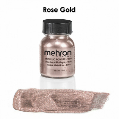 Pudra metalica Mehron Metallic Powder, 14-30g - 912 Rose Gold foto