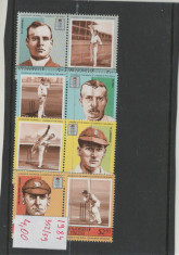 St Vincent, Grenadines - 1984 MNH, nestampilat - jucatori de cricket, sport foto