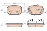 Set placute frana disc Fiat 500L Motor 0.9, 0.9 Natural Power, 1.3 D Multijet, 1.3 D Multijet, 1.4, 1.6 D Multijet, 43.9x95.8x17mm, OE 77366457