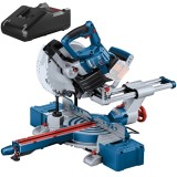Bosch GCM 18V-216 D + GAL 18V-40 - Fierastrau circular stationar fara acumulatori Li-Ion 18 V - Ah 216x30 mm + Incarcator acumulatori