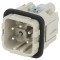 Conector HDC tată 5x4 PE 10A