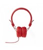 Casti Audio Nedis, Fara Microfon, On-Ear, Pliabile, Cablu 1.2m, Rosu