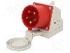 Conector alimentare AC, IEC 60309, IP44, 32A, 400V AC, 5 pini, PCE - 525-6D