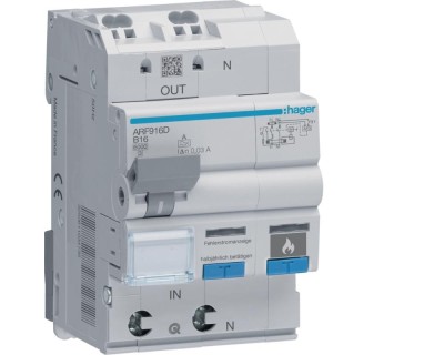 Diferential RCBO+AFDD 1P+N 16A B 30mA 6KA tip A Hager ARF916D foto