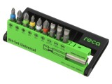 Set unelte RECA 0702 930 073 &ndash; capete şurubelniţă Phillips, Pozidriv&reg;, plătă