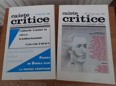 Caiete critice revistă de critică literară, nr. 1-4 și 5-8, 1998 foto