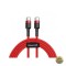 Cablu Date si Incarcare USB-C - USB-C Baseus Cafule 60W 2m Rosu CATKLF-H09