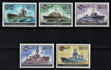 RUSIA 1982 - Nave militare/ serie completa MNH, Nestampilat