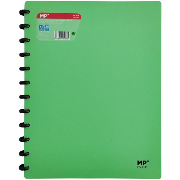 Mapa Main Paper din plastic A4 diverse culori cu 25 file protectie