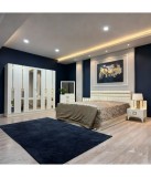 Dormitor Cod RO50, 6 Piese, Pat 180 x 200, Comoda Cu Oglinda, 2Noptiere, Dulap 6u